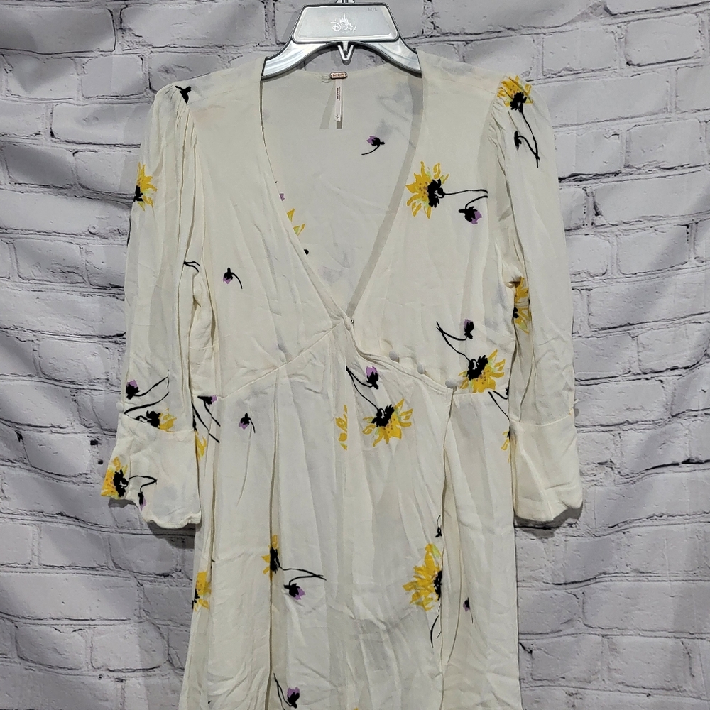 Free People Time On My Side Mini Wrap Dress - Picture 3 of 5